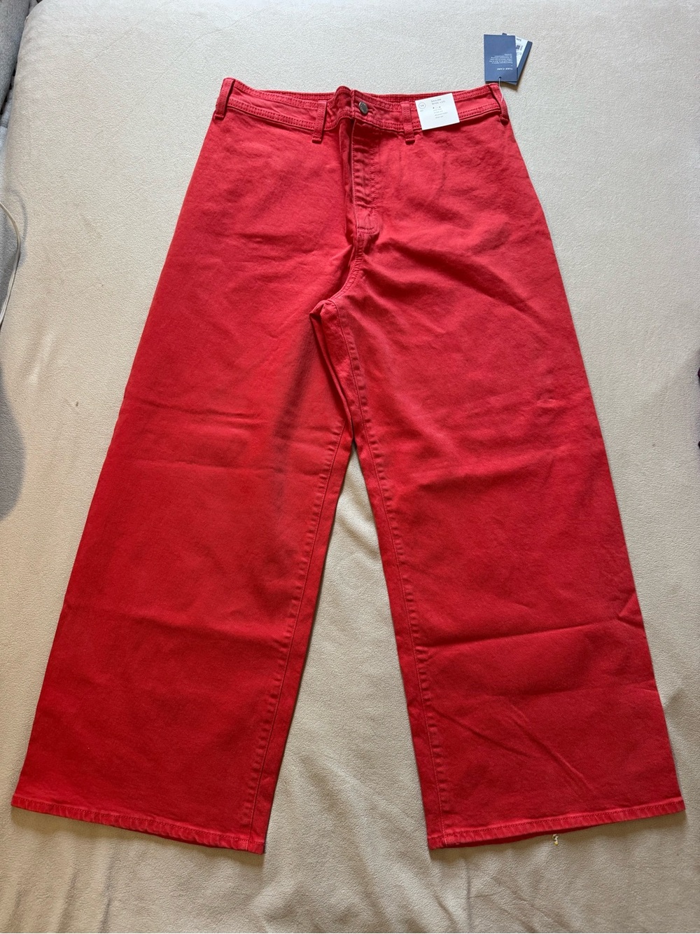 Universal Thread Red Wide-Leg Flare Jeans